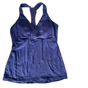 Lululemon Athletica Purple Tank Top with Built in Bra